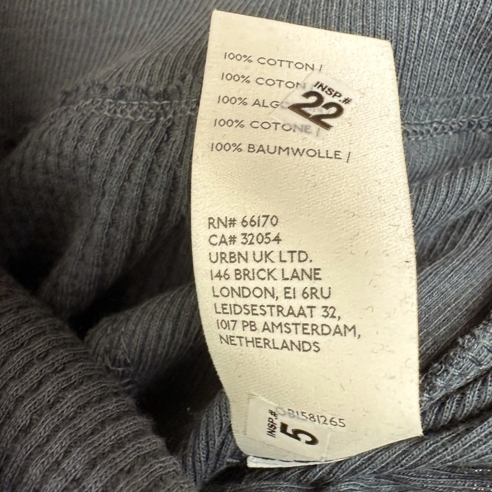 FREE PEOPLE Santa Clara MSRP $78 Women’s large black waffle knit v-neck pullover - Picture 10 of 13